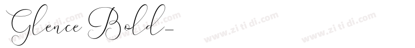 Glence Bold字体转换